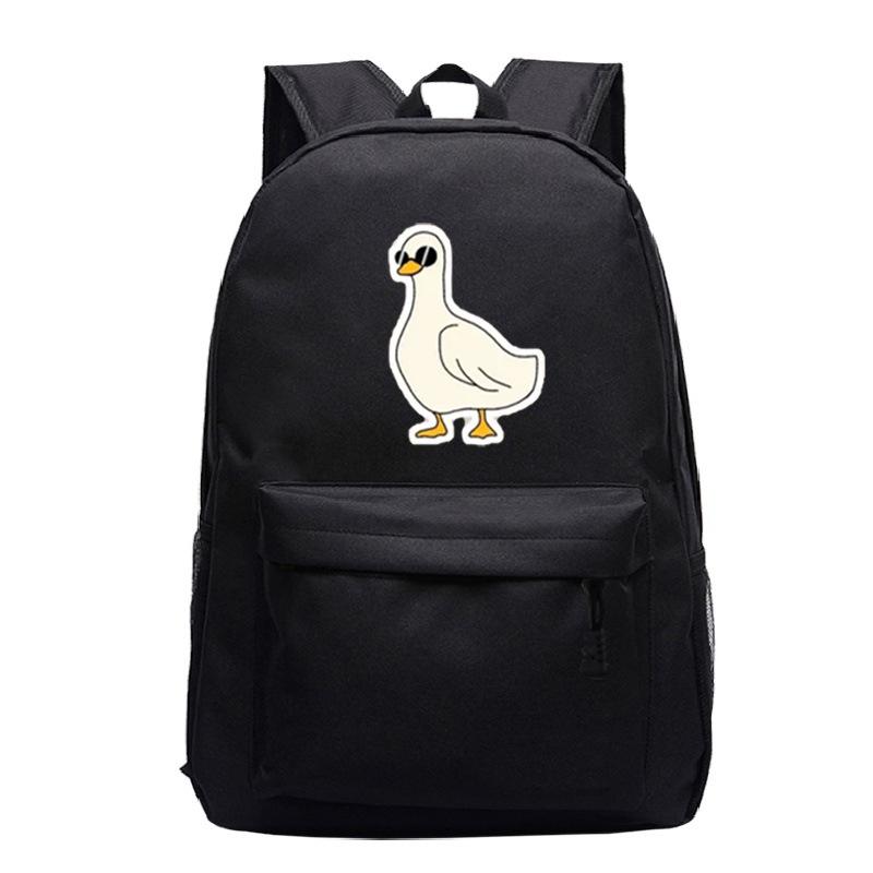 Primary And Secondary School Students Schoolbag Goose Personalized Printing Youth Leisure Simple Backpack Large Capacity