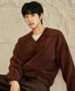 HYOJI Fw Oversized Heavy Angora Semi-Crop V-Neck Knit (7 Colors)