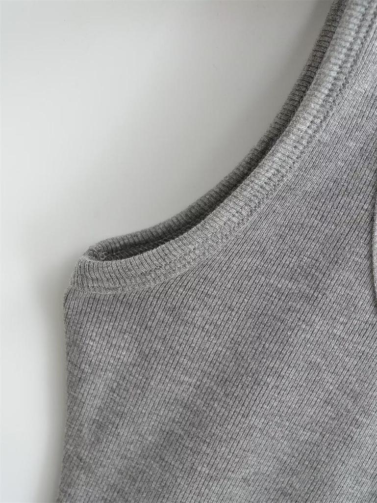 YPFF Trendy European and American Style Women's Slimming Cotton Ribbed Camisole
