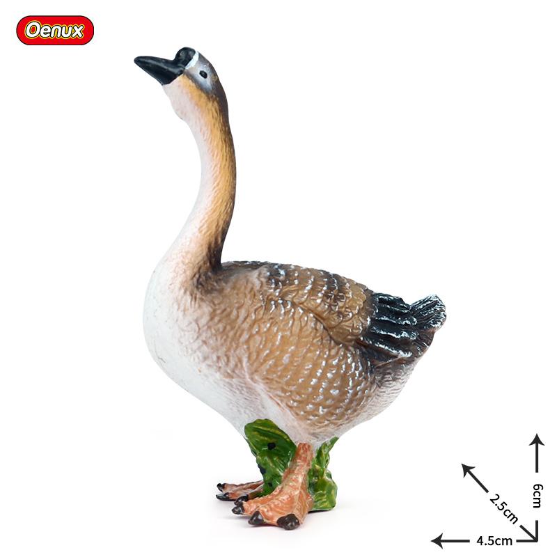 

Oenux Модель Домашней Птицы Симуляция Гусь Лебедь Стая Утки Статуэтки Фермерских Животных Миниатюрная Фигурка Образование Детская Игрушка
