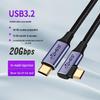 USB 3.2 Gen 2 Type-C to Type-C 20Gbps Full-Function PD Cable for Mobile, PC, and External Hard Drive