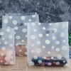 50pcs Durable Plastic Shopping Bag Pretty Transparent Cookie Bags Cake Wrapping Bag  Food Packaging