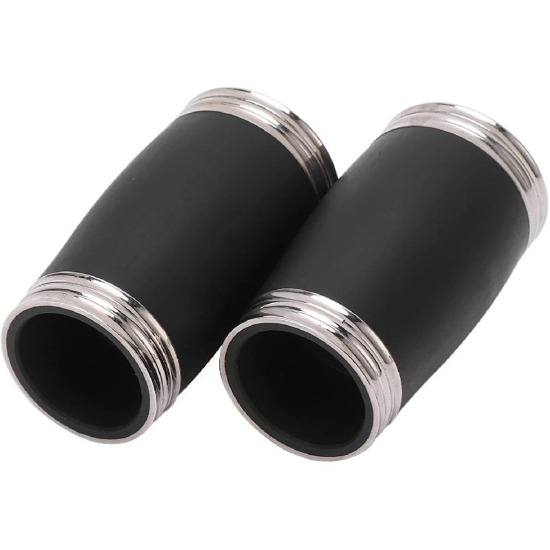 2PCS Two Section Clarinet, Clarinet Tuning Tube Tuning Tube Bb Treble Pitch Pipe Clarinet Barrel Replacement Accessories 58MM
