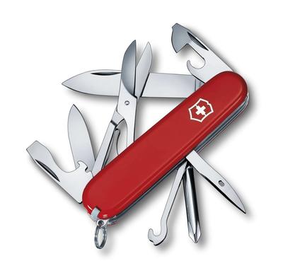 Super Tinker Red Multi-Tool for Outdoor Camping, Emergency Preparedness, and Disaster Preparedness. Includes a Phillips-head Screwdriver an