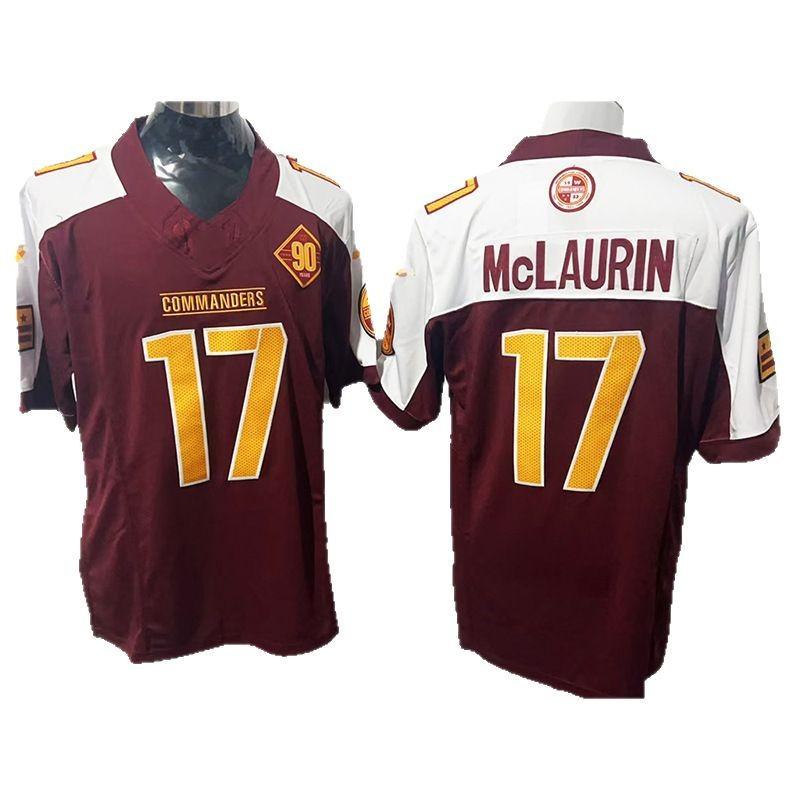 Mens Washington Commanders NFL Training Jersey - Daniels McLauren Taylor 5 17 21 Embroidered Football Uniform Top