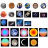 Lâmpada de projeção de planeta com folhas de luz Foto Terra Sol Galáxia Projetor de luz Novidade Atmosfera Luz Festa Adereços para fotos