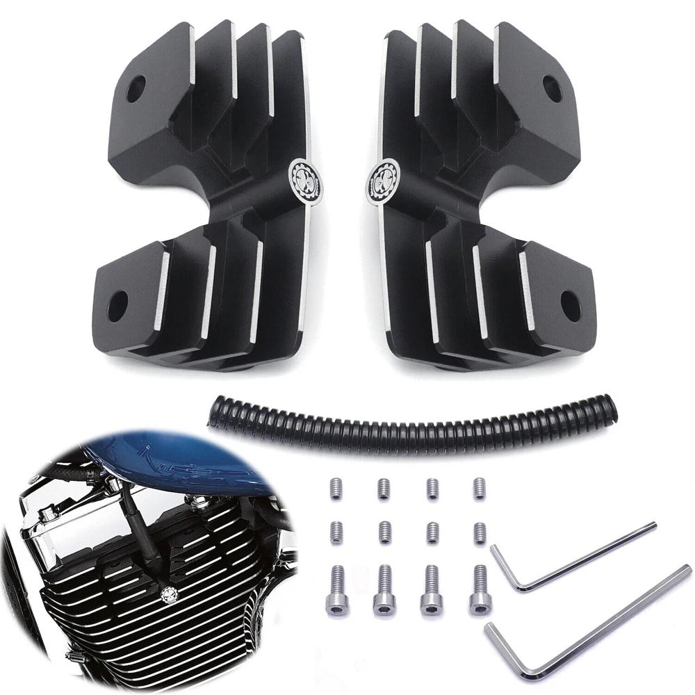 Headbolt Bridge Spark Plug Covers For 1999-2017 Twin Cam-equipped w/ electronic fuel injection Aftermarket Motorcycle Parts MT454-004A-MBK