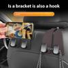 Car Back Seat Hook Double Hook Seat Rear Multifunction Hanger Backrest Hook Car Interior Storage Organizer Accessories