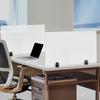 Frosted Acrylic Desk Divider Panel Organizer - 30 x 18 Inch, 2-Pack, Clamp-On Office Partition, Privacy Screen for Workstation
