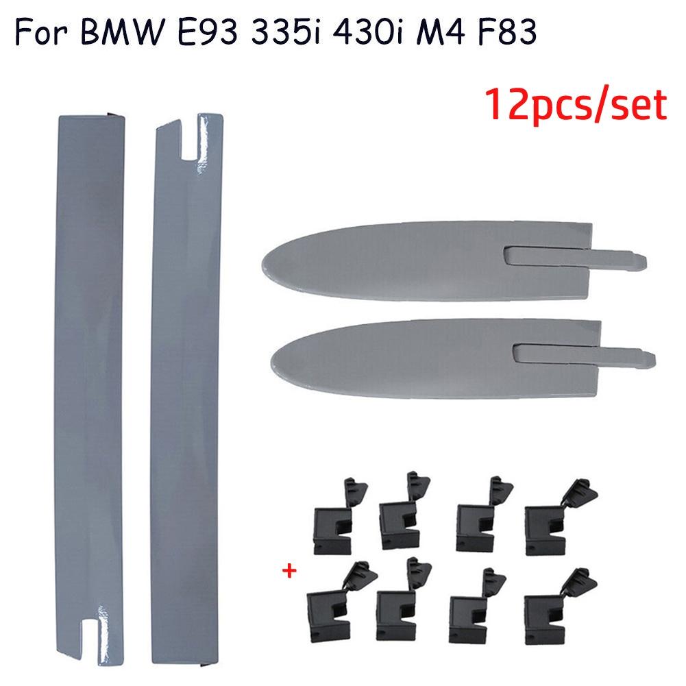 12x For BMW E93 335i 430i M4 M3 Convertible Roof Top Hinge Cover Left Right clip