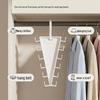 Multi-functional V-Shaped 360° Rotating Double-sided Hanger with 12 Hooks for Clothes, Hats, and Bags.