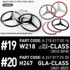 YVD2  ABS Car Original Tail Rear Trunk Star Badges Stickers For Mercedes Benz GLS SLK Class W218 2012-2018 GLA Class H247 2021-2023
