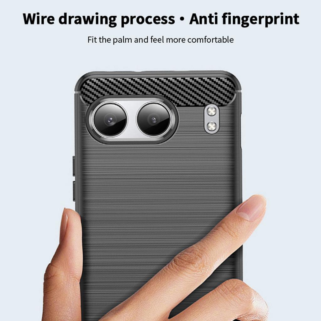 MOFI JK Serie-1 für OnePlus Nord 4 Hülle TPU mit Kohlefasertextur Weiche Handyhülle