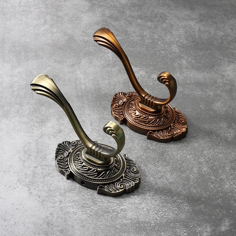 1 Stück Vintage Bronze Farbe Haken Tür Wandhalter Haushaltstuch Hut Tasche Kleiderhaken zum Aufhängen Küche Badezimmer Zubehör