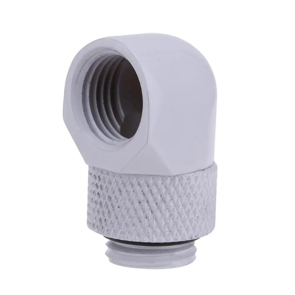 2PCS G1/4 Thread Rotating 90 Degree Elbow Fitting Adapter Rotary Fitting Water Cooled Connector for PC Water Cooling System