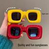 Internet Celebrity Funny Cute Square Sunglasses: Street Style Photo Prop for Birthday Decorations