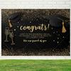 Graduate Themed Banner Customized Student Outdoor Garden Party Decorations Provided Portrait Photography Background Studio Props