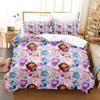 Gabbys Dollhouse Bedding Set Single Twin Full Queen King Size Bed Set Adult Kid Bedroom Duvet Cover Sets 3D Anime Bed Sheet Set