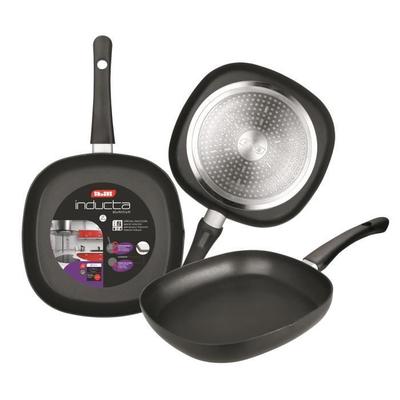 IBILI - Inducta Grill Pan, 26 X 26 Cm, Aluminium, Non-stick, Induction Compatible