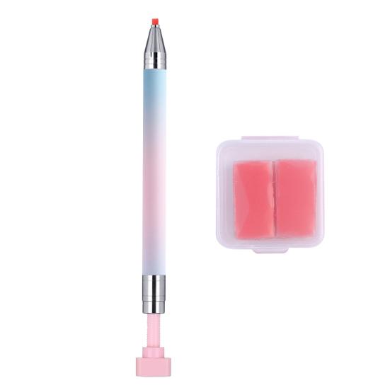 

Стразовый пикер, многоразовая восковая ручка, DIY нейл-арт, роспись стразами, украшение, точечная восковая ручка, вращающиеся инструменты для захвата страз с заправкой