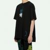 Off-White Dripping Arrows Short Sleeve Over T-Shirt Black Men Tops Black White OMAA038R201850051001