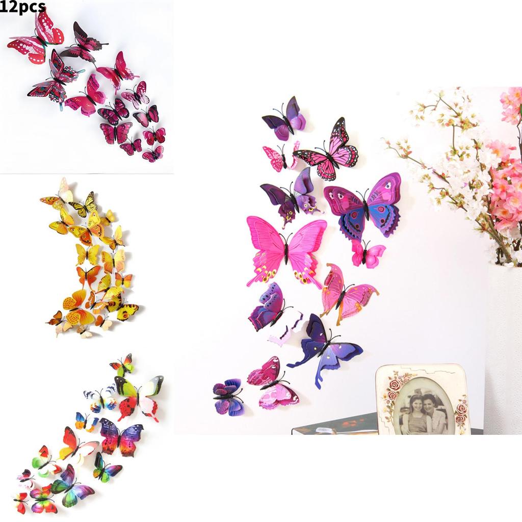 Stylish 3d Butterfly Wall Decal With Ecofriendly Pvc For Modern Home Decoration