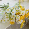 Artificial Flowers Artificial Daisy Flowers UV Resistant Outdoor Fake Wildflowers with Stems Faux Greenery Shrubs Plants