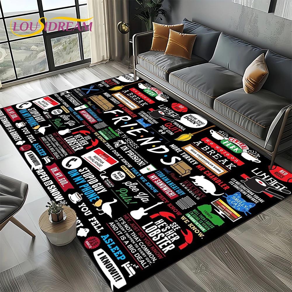 Koberec kobereček Central Perk přátelé TV seriál pro obývací pokoj ložnici domov dekorace pohovky, koberec do dětského koutku protiskluzová podložka na podlahu dárek