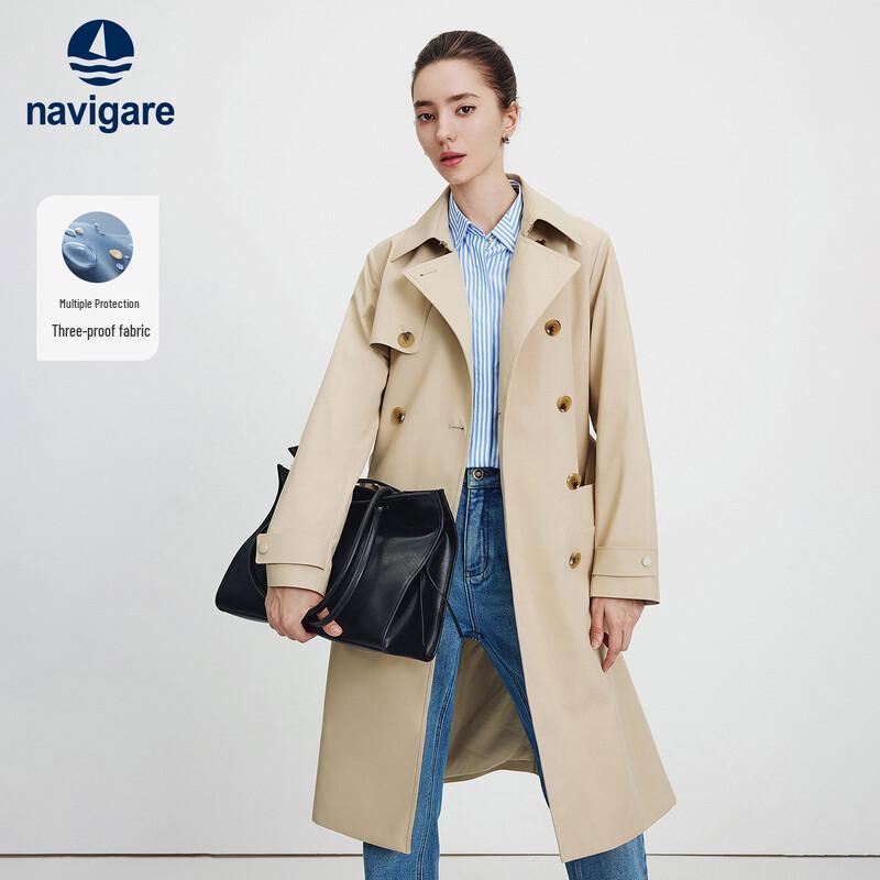 Navigare Women s Mid-Length Three-Proof Trench Coat XL