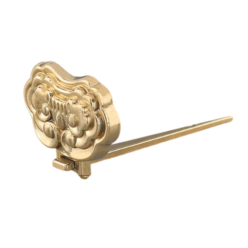 Vintage Brass Wall Hook Decorative Mirror Frame Durable Copper Hanger for Home Office Decor