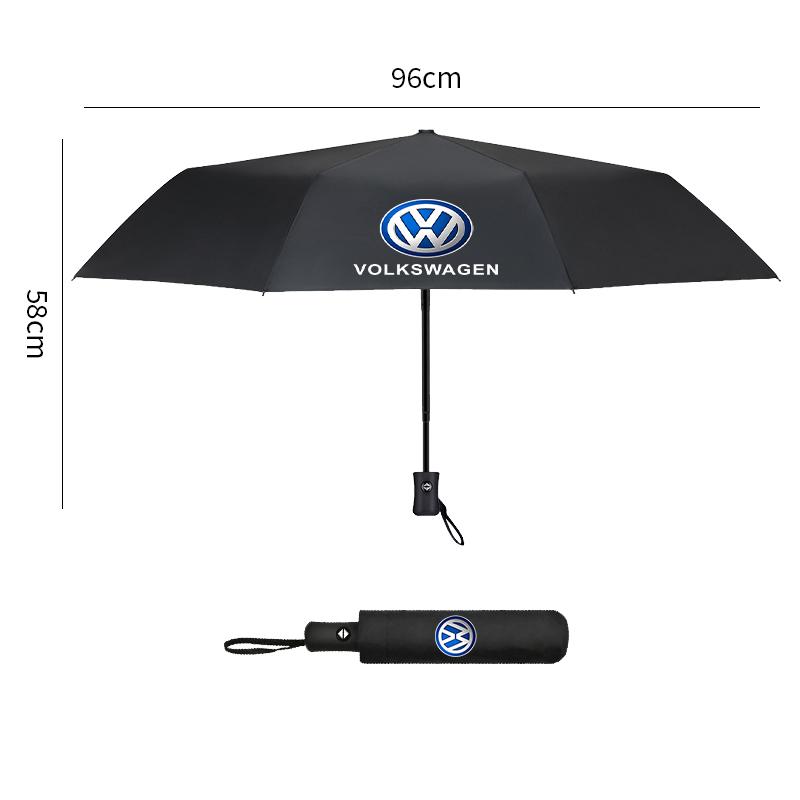 Portable Folding Automatic Umbrella Rain Car Large Business 3Folding Umbrellas For Volkswagen VW GOLF MK6 Polo Tiguan  PASSAT QD0