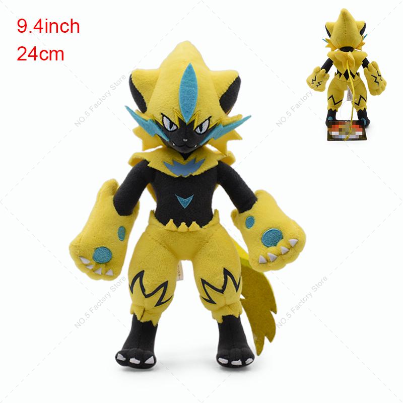 Cute Plush Dolls Charizard Lunala Solgaleo Zeraora Lucario Soft Throw Pillow Toys For Kids Gifts