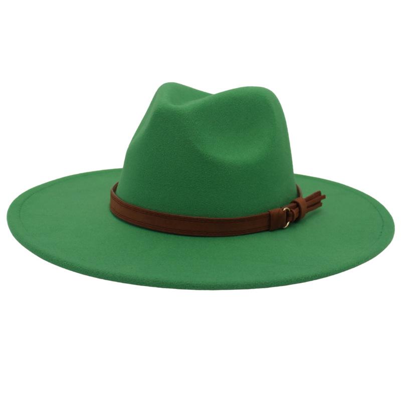 Cashmere Brim Jazz Hat Lady Gentleman Top Hat Party Banquet Coat With Hat