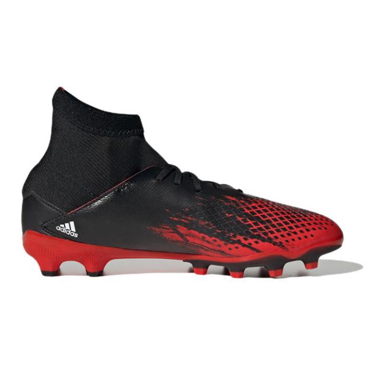 Adidas PREDATOR MUTATOR 20.3 Cushioning, Wear Resistant Mid top Kids' Soccer Shoes Black Red Kids' EF1946