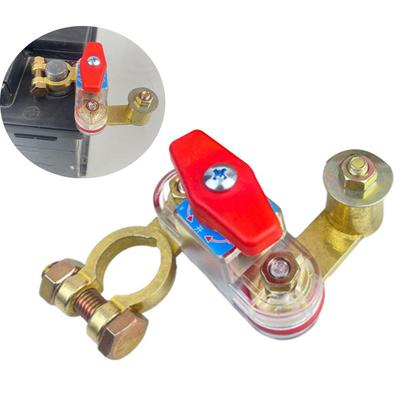 Double Rotating Universal Car Battery Disconnect Switch 12V 24V, Heavy Duty Anti-Leak Battery Master Kill Switch For Car Boat RV