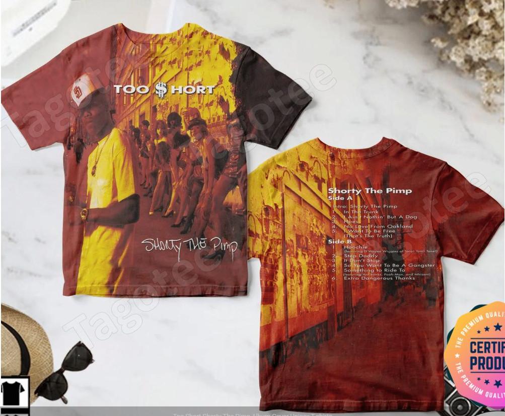 Too Short Shorty The Pimp Album Cover 3D T-Shirt S