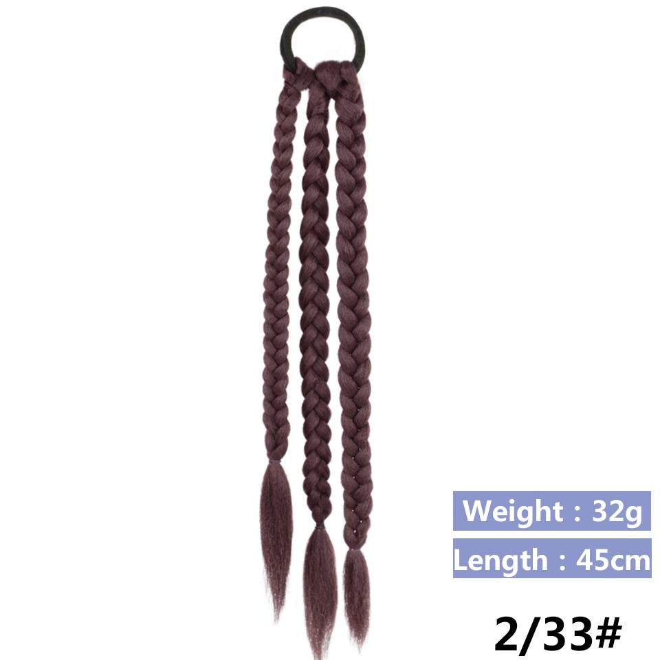 

Синтетические боксерские косы LUPU, хвост для женщин, эластичная веревка с резинкой, аксессуары для волос, термостойкие накладные волосы