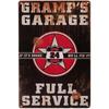 Garage Bar Metal Wall Sign, Auto Interior Decor Plaque 20x30cm