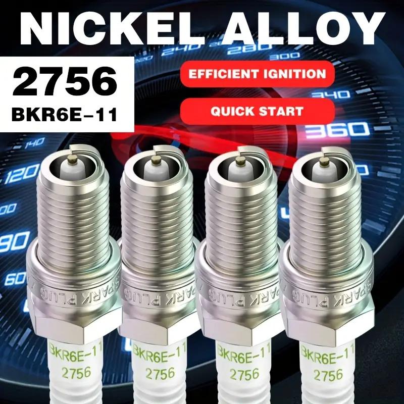 4Pcs Bkr6E-11 2756 Spark Plug For Nissan Altima Mitsubishi Sentra Suzuki Diamante Eclipse Galant Montero Daihatsu Vaz Lada
