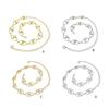 Vintage Oval Metal Chain Belt Women Adjustable Length Unique Waist Belt for Special Occasion