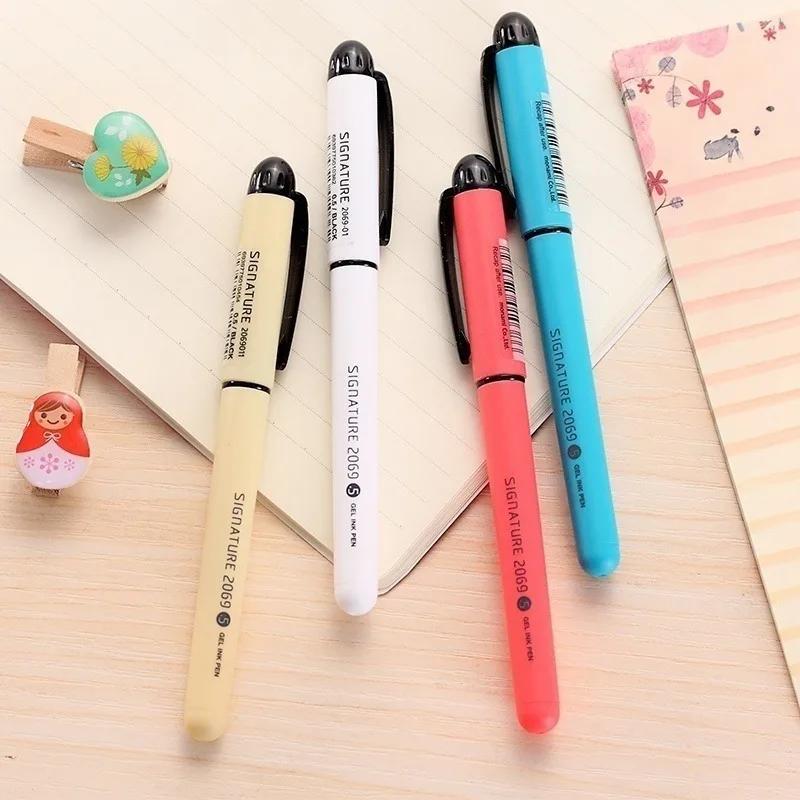 5 Stück/Set Bonbonfarben Gelstift Geschenk Schreibwaren Studentenpreis Schule Bürobedarf Kawaii Gelstifte