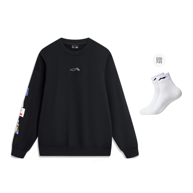 Li Ning Skateboard Sweatshirt Men's Black AWDU137-4