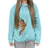 Women's Fashionable Solid Color Long Sleeved Casual Pullover Sweatshirt Top
