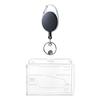 Wasserdichter Klarer Kunststoff PVC ID-Karten Namensschildhalter Transparente Visitenkartenhülle Für Schule Büro