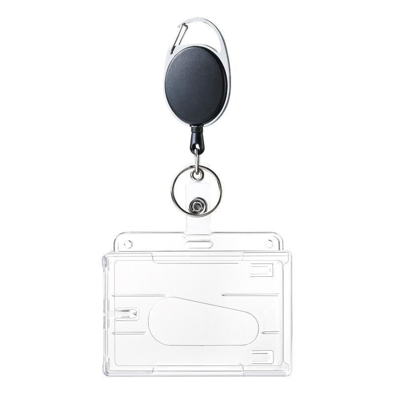 Wasserdichter Klarer Kunststoff PVC ID-Karten Namensschildhalter Transparente Visitenkartenhülle Für Schule Büro
