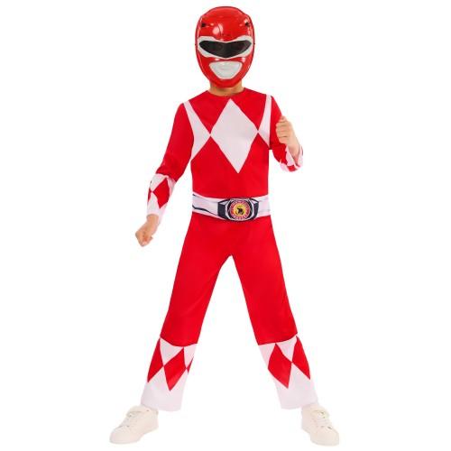 Mighty Morphin Power Rangers Childrens/Kids Red Power Ranger Costume