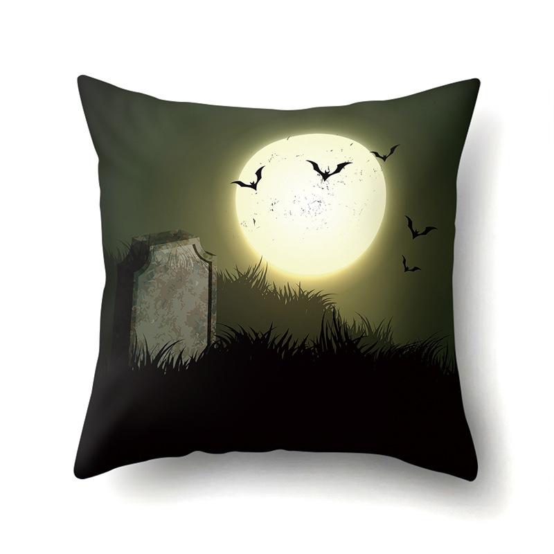 Halloween Pillowcase Car Waist Pillow Pumpkin Sofa Cushion Cover Office Home Living Room Pillowcase