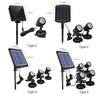 LED Pool Lights Waterproof Solar Powered Garden Pond Light Pathway Lawn Backyard Lighting Outdoor Security Landscape Lamp