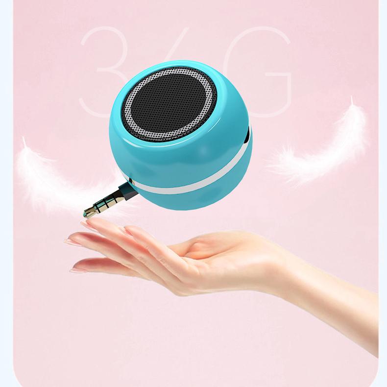 Mini Bluetooth Speaker 3.5mm AUX Jack Sound Amplifier Music Player Built-in Lithium Battery for Phone Notebook Laptop Tablet