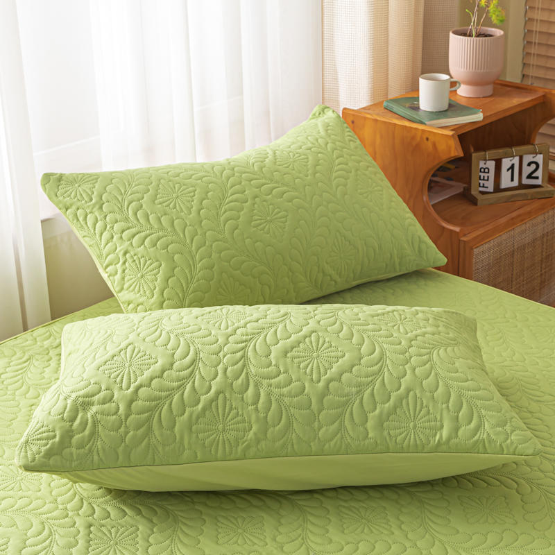 1 Pc Waterproof Quilted Pillowcase Solid Color Pillow Cover Case 48x74cm Pillowcover